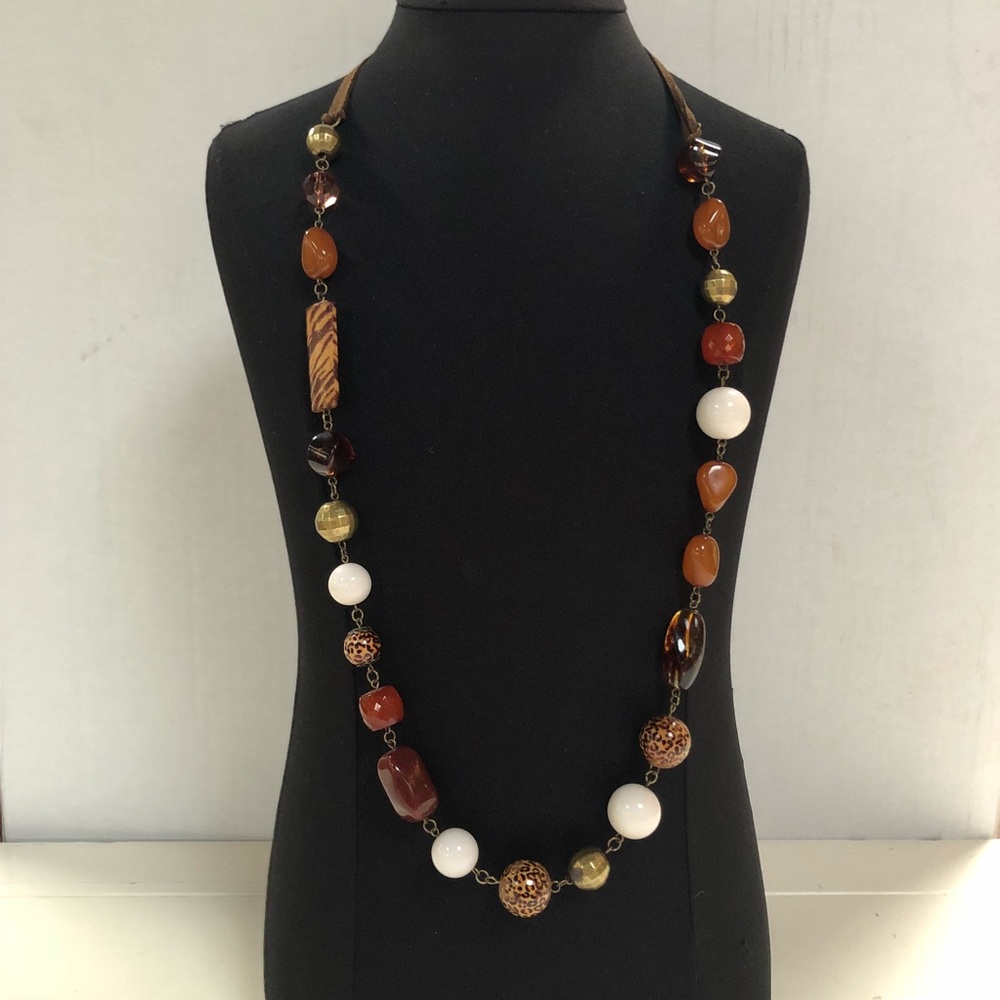 NWT Catherine Stein variety beads 34” necklace